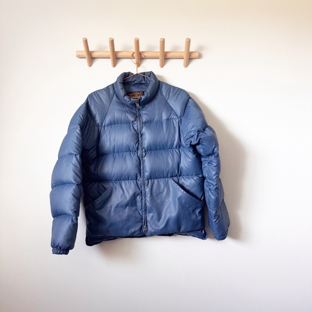 Eddie Bauer Vintage Blue Puffer Coat